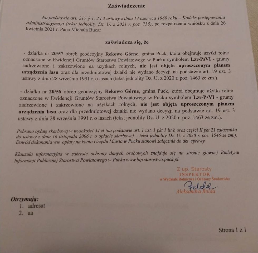 Działka budowlana Rekowo Górne, ul. Świerkowa. Zdjęcie 7