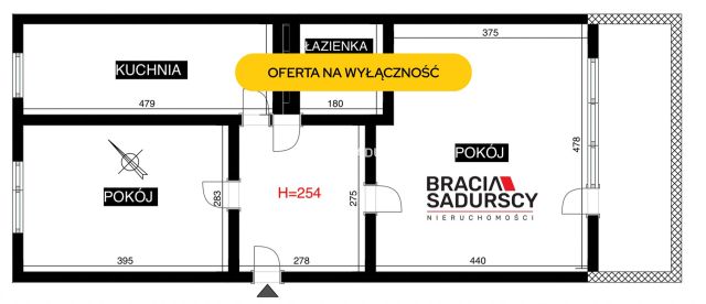 Mieszkanie 2-pokojowe Kraków Czyżyny, os. Dywizjonu 303. Zdjęcie 14