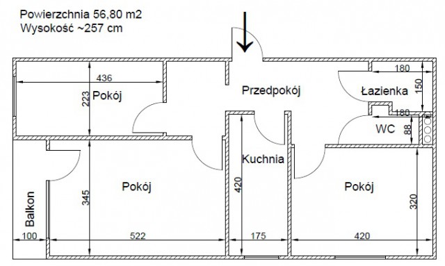 Mieszkanie 3-pokojowe Warszawa Bielany, ul. Marii Dąbrowskiej. Zdjęcie 1