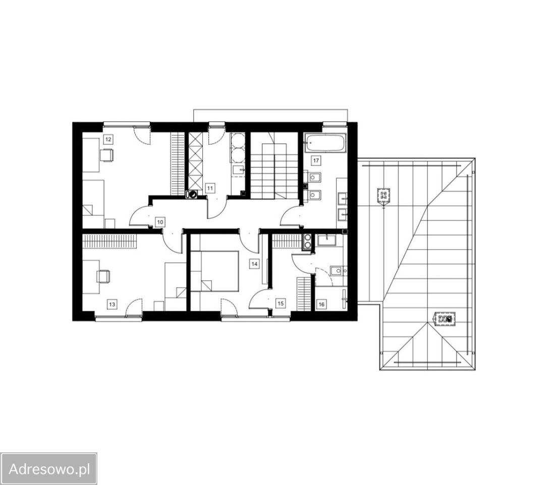 dom wolnostojący, 5 pokoi Wiązowna Kościelna, ul. Duchnowska. Zdjęcie 13
