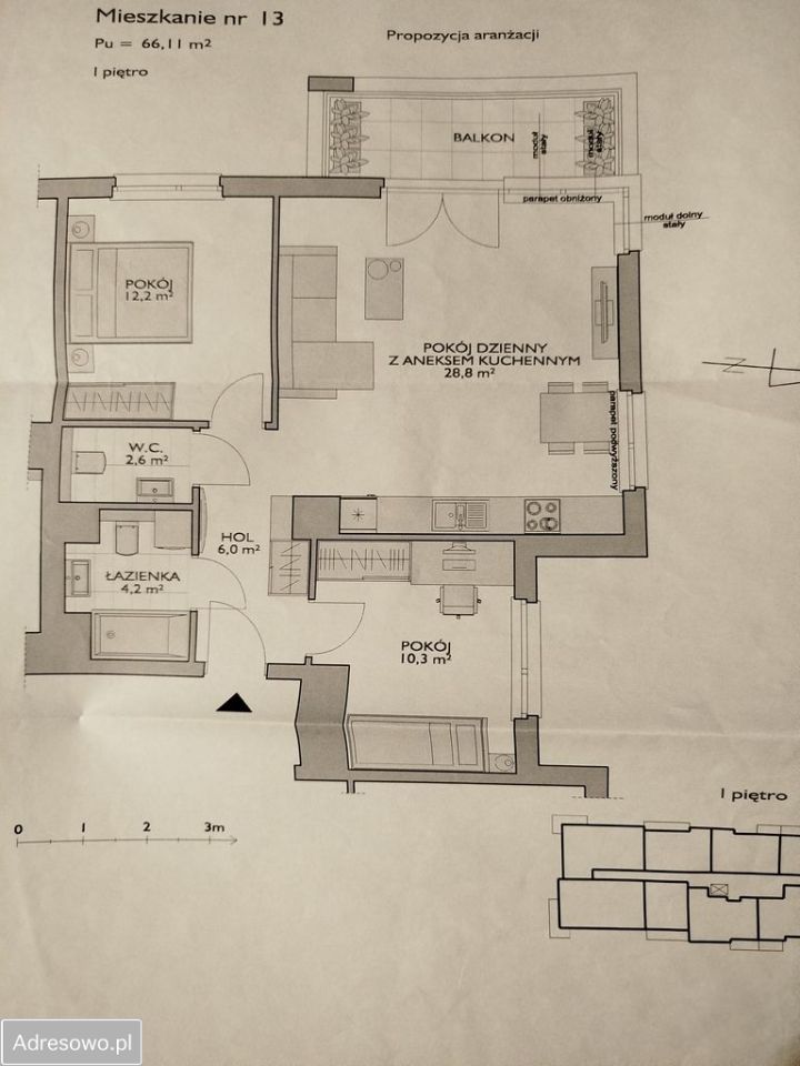Mieszkanie 3-pokojowe Gdynia Chwarzno-Wiczlino, ul. Janki Bryla. Zdjęcie 12