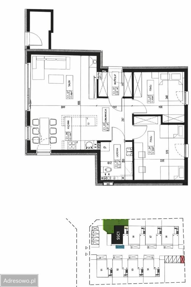 Mieszkanie 3-pokojowe Wrocław Jagodno, ul. Ernesta Malinowskiego. Zdjęcie 17