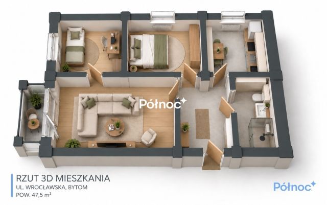 Mieszkanie 3-pokojowe Bytom, ul. Wrocławska. Zdjęcie 8