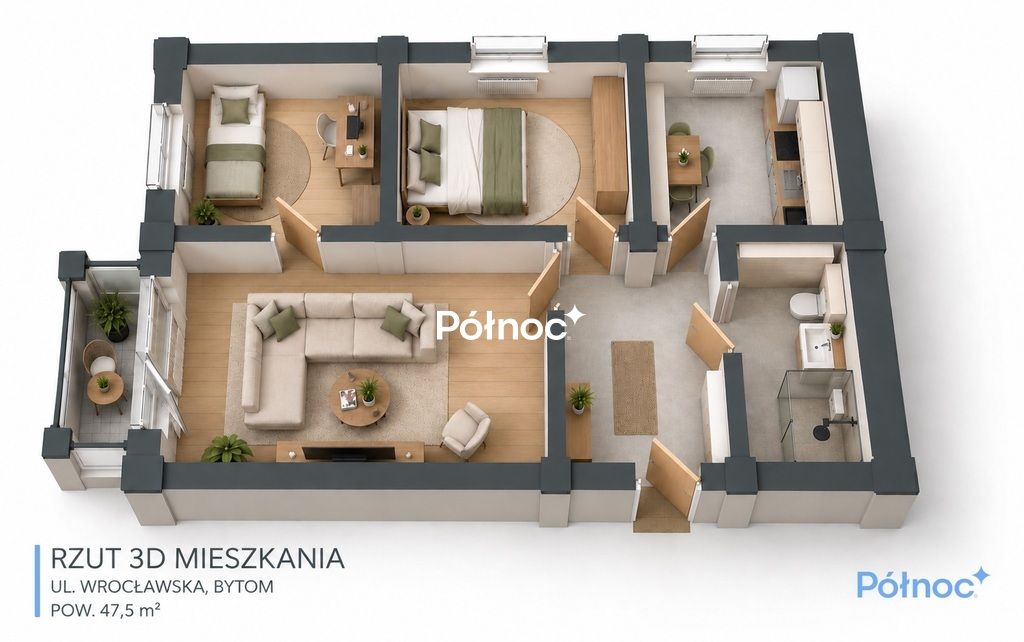 Mieszkanie 3-pokojowe Bytom, ul. Wrocławska. Zdjęcie 8