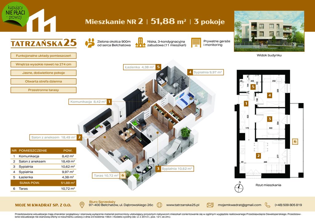 Mieszkanie Bełchatów, ul. Tatrzańska 25