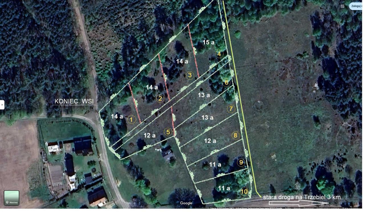 Działka budowlana Siedlec Bukowina