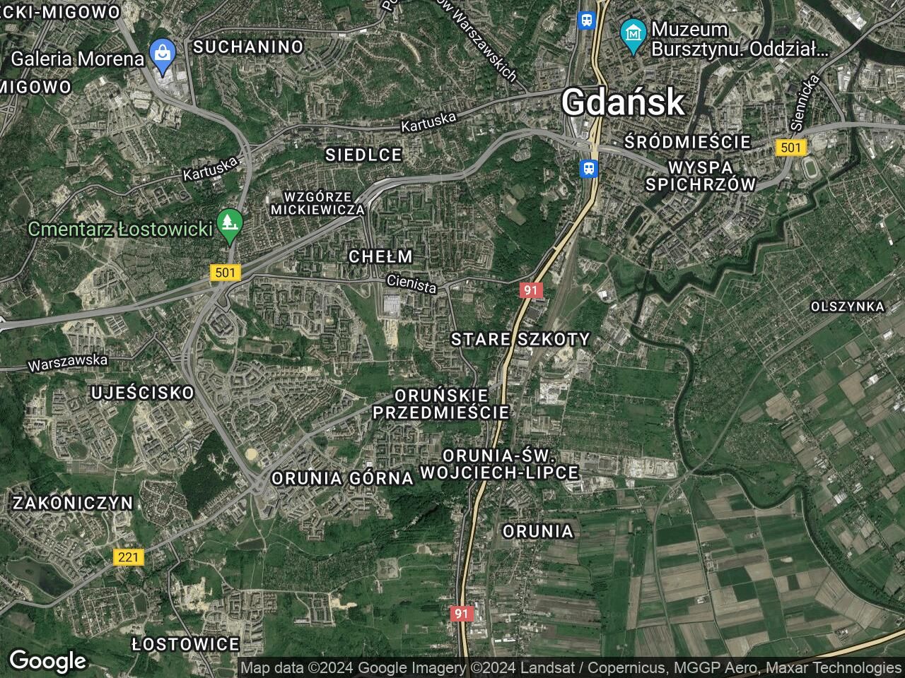 Działka rekreacyjna Gdańsk Chełm, ul. Zamiejska