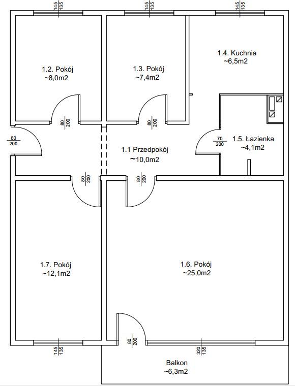 Mieszkanie 4-pokojowe Toruń Na Skarpie, ul. Szarych Szeregów. Zdjęcie 24