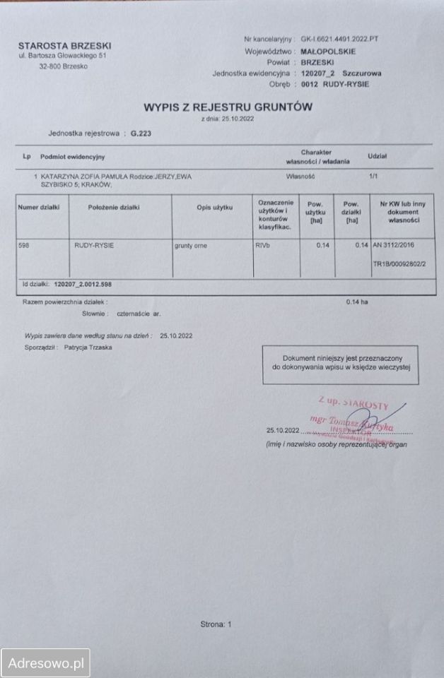 Działka budowlana Rudy-Rysie. Zdjęcie 4