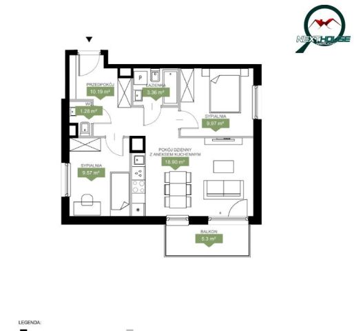 Mieszkanie 2-pokojowe Kraków Bieżanów, ul. Duża Góra. Zdjęcie 11