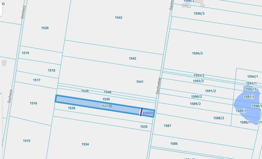 Działka rolna Łuków Łapiguz, ul. Zachodnia. Zdjęcie 2
