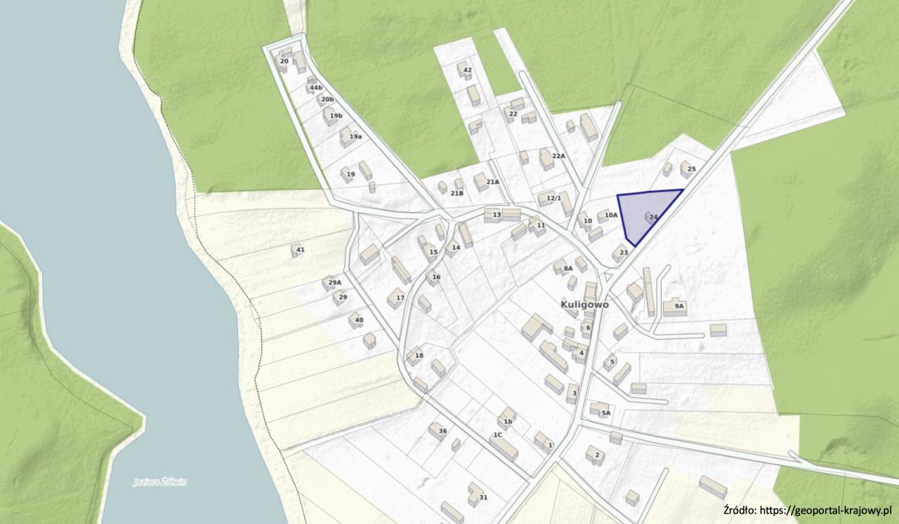 Działka budowlana Kuligowo. Zdjęcie 2