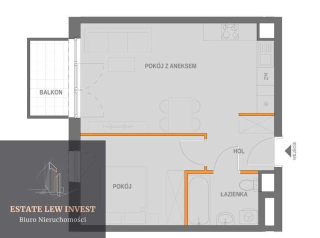 Mieszkanie 2-pokojowe Kraków, ul. Wrocławska. Zdjęcie 14