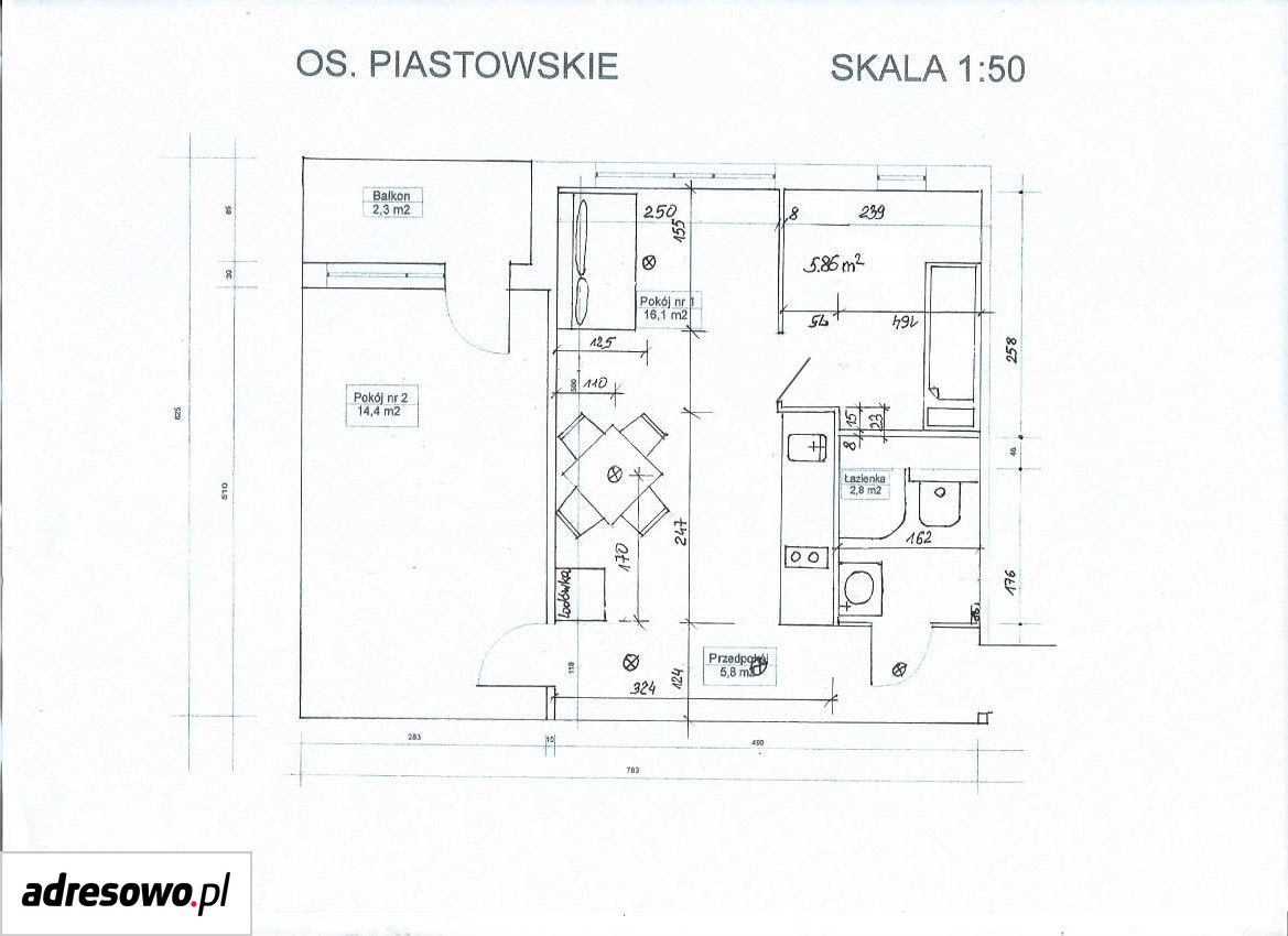 Mieszkanie 3-pokojowe Poznań Nowe Miasto, os. Piastowskie. Zdjęcie 16