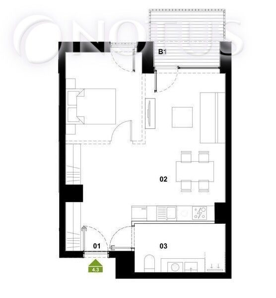 Mieszkanie 2-pokojowe Katowice, ul. Raciborska. Zdjęcie 4