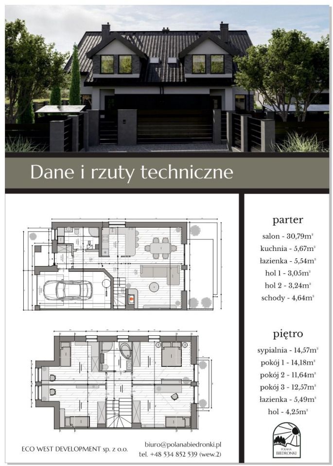 bliźniak, 4 pokoje Dobra, ul. Biedronki. Zdjęcie 4
