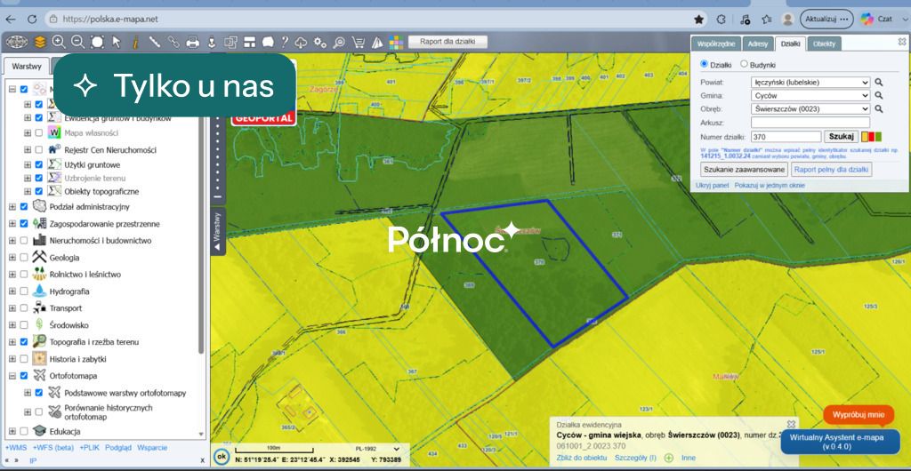 Działka rolna Świerszczów. Zdjęcie 1
