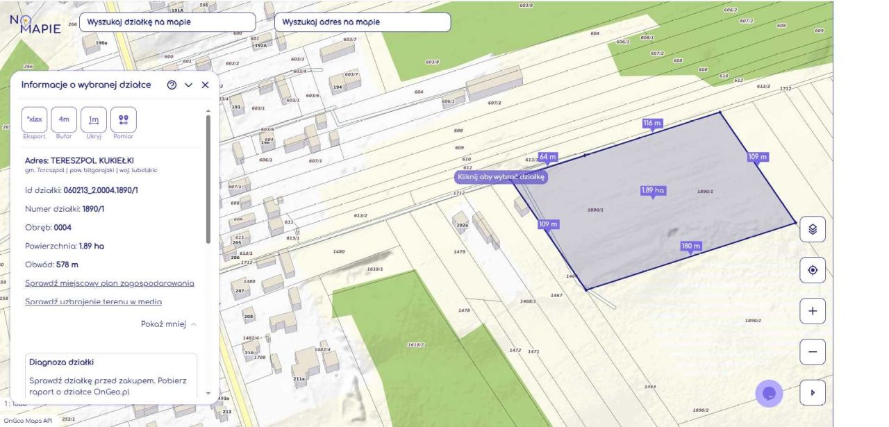 Działka budowlana Tereszpol-Kukiełki. Zdjęcie 2
