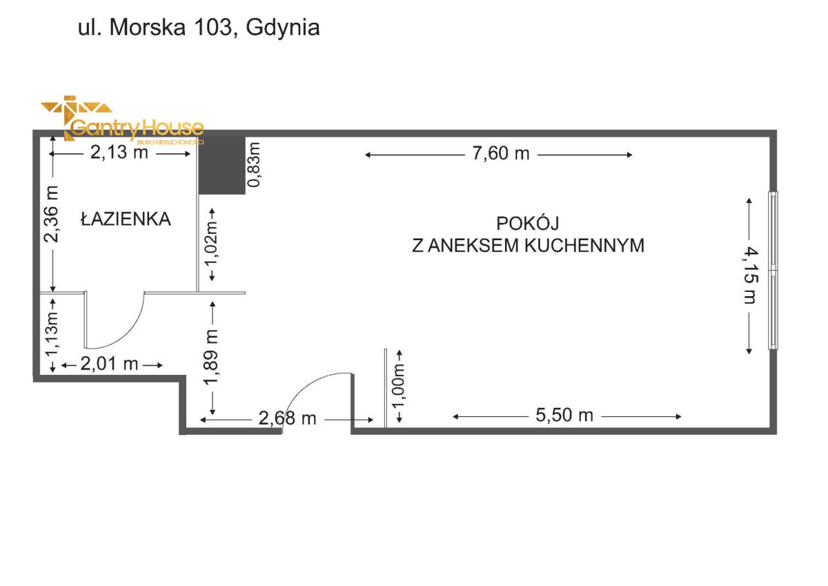 Mieszkanie 1-pokojowe Gdynia Grabówek, ul. Morska. Zdjęcie 15