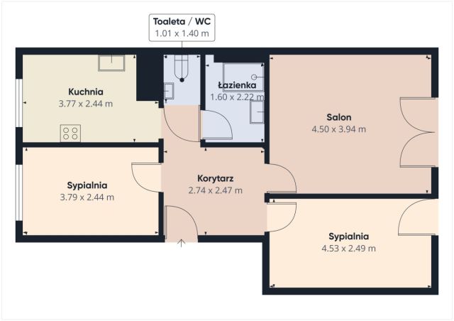 Mieszkanie 3-pokojowe Pruszcz Gdański, ul. Jana z Kolna. Zdjęcie 23