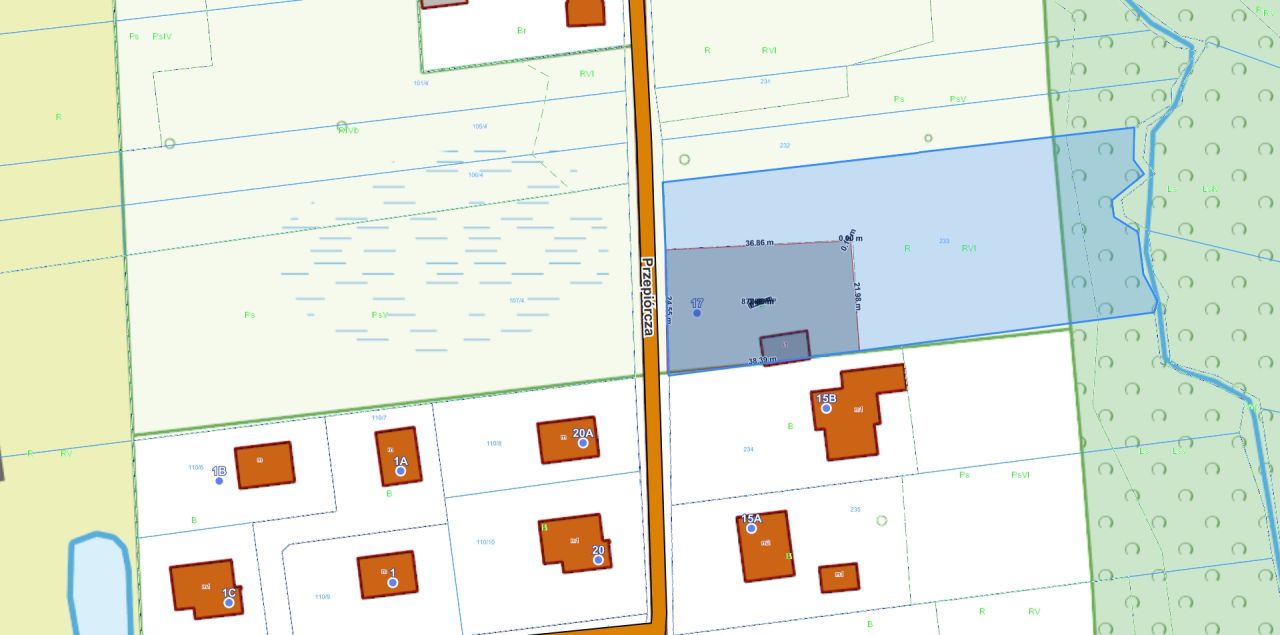 Działka rolno-budowlana Łódź Łagiewniki, ul. Przepiórcza