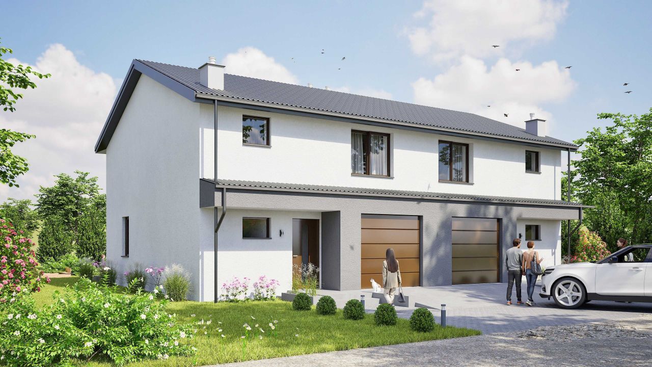 bliźniak Cieplewo, ul. Rumiankowa. Zdjęcie 4