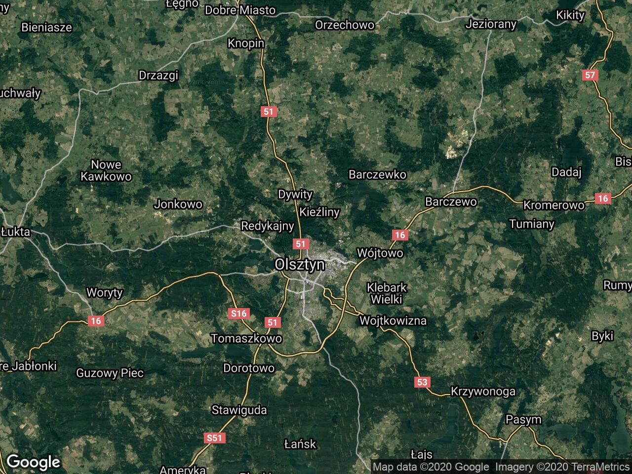 Działka leśna Olsztyn, ul. Jagiellońska