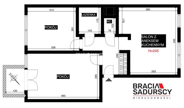 Mieszkanie 3-pokojowe Kraków Krowodrza, ul. Opolska. Zdjęcie 15