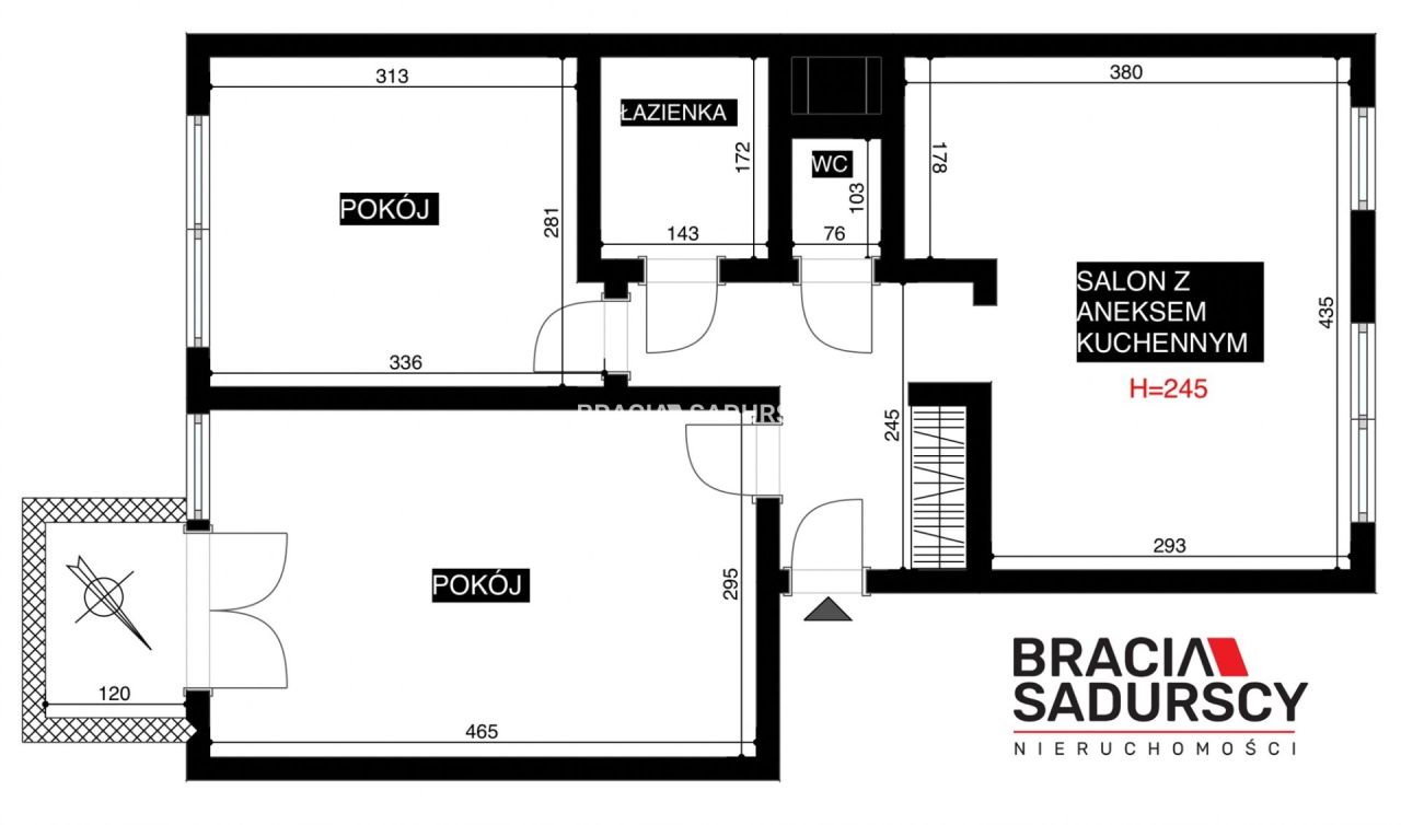 Mieszkanie 3-pokojowe Kraków Krowodrza, ul. Opolska. Zdjęcie 15