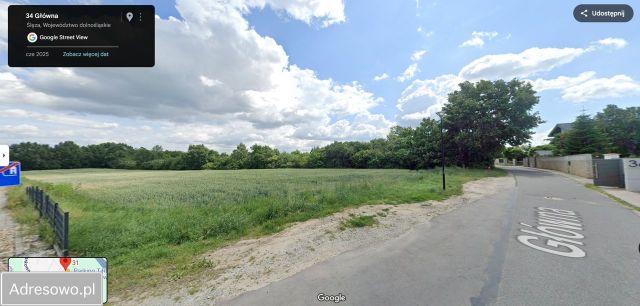 Działka inwestycyjna Ślęza, ul. Główna. Zdjęcie 1