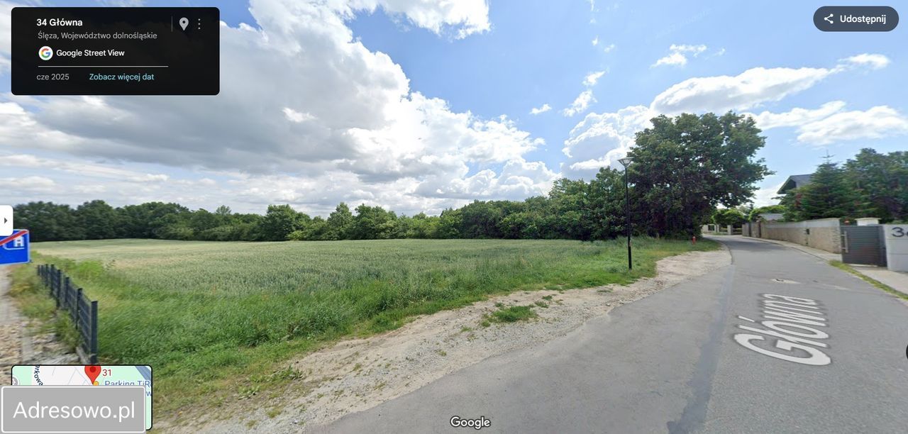 Działka inwestycyjna Ślęza, ul. Główna