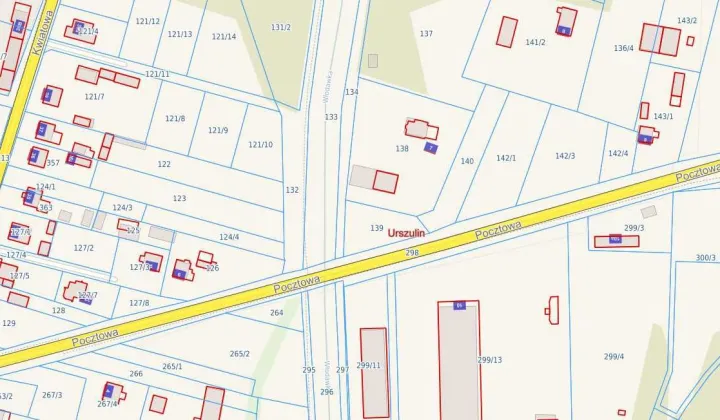 Działka budowlana Urszulin, ul. Pocztowa