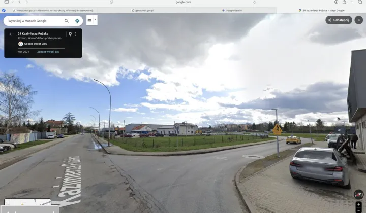 Działka inwestycyjna Krosno, ul. Kazimierza Pużaka