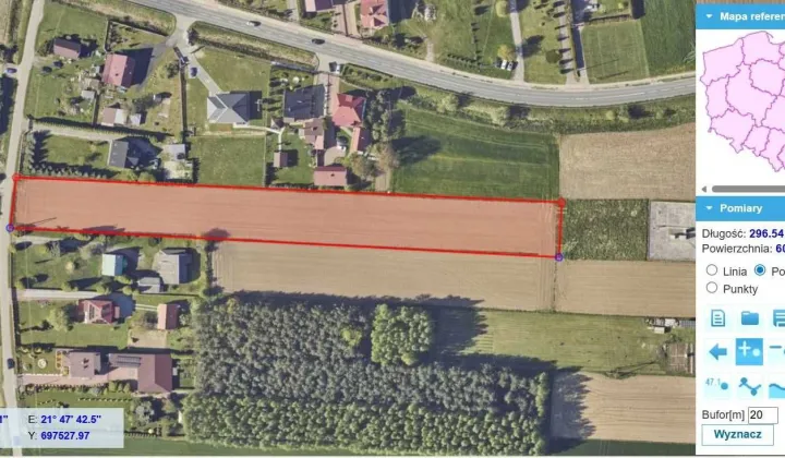 Działka budowlana Trześń, ul. Górki