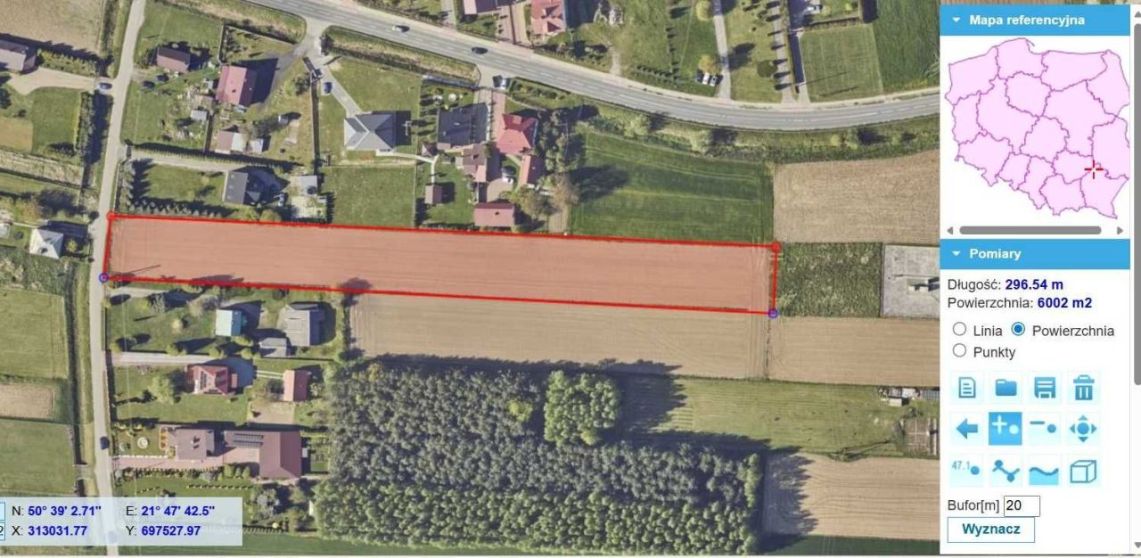 Działka budowlana Trześń, ul. Górki. Zdjęcie 1