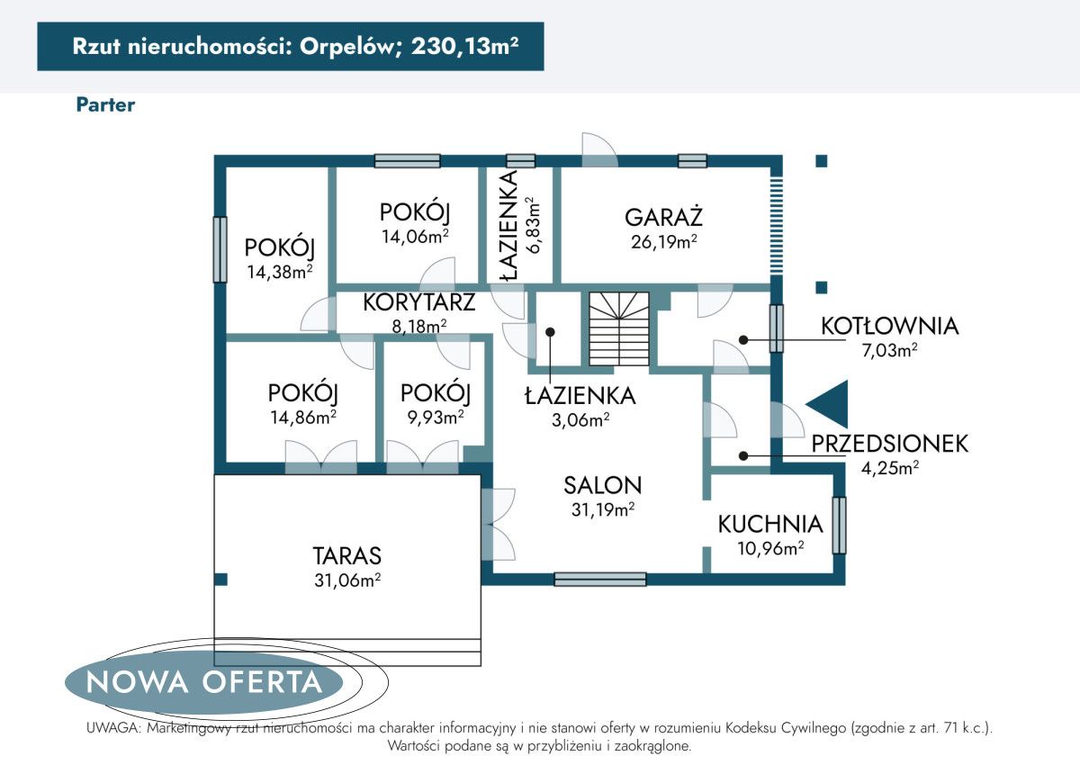 dom wolnostojący, 5 pokoi Orpelów, ul. Prosta. Zdjęcie 12