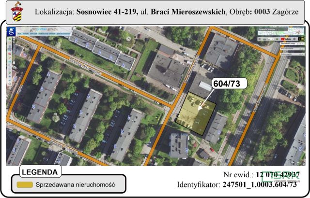 Działka inna Sosnowiec, ul. Braci Mieroszewskich. Zdjęcie 1