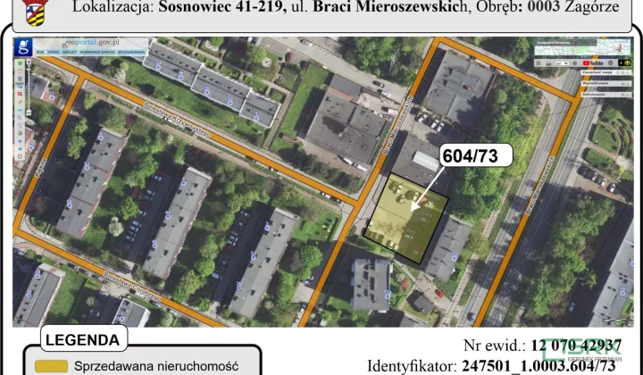 Działka inna Sosnowiec, ul. Braci Mieroszewskich