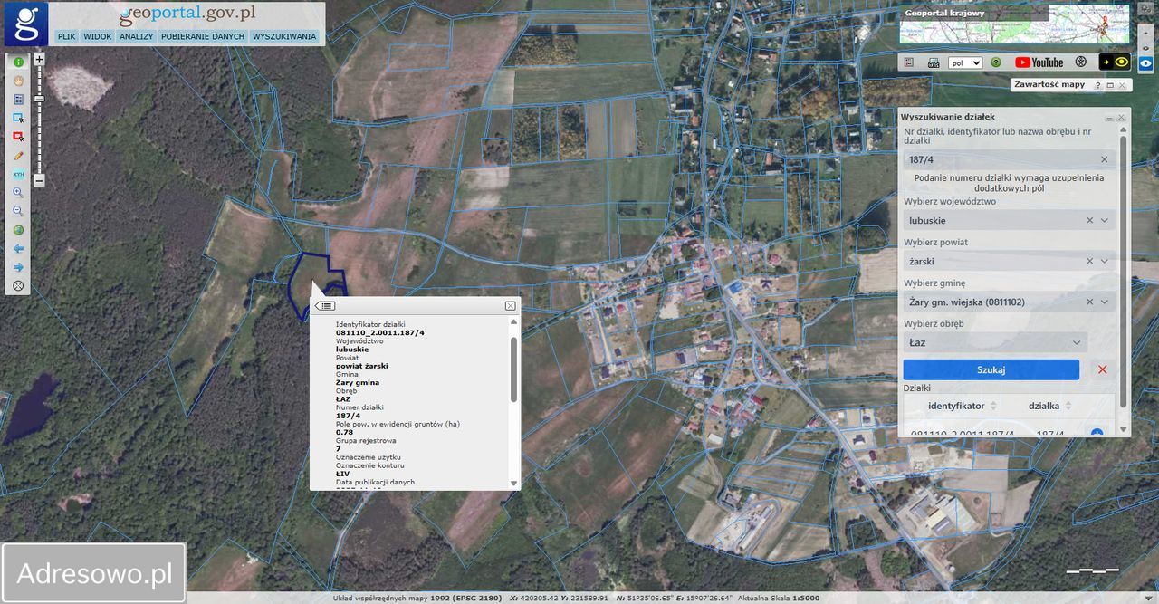 Działka rolna Łaz. Zdjęcie 2