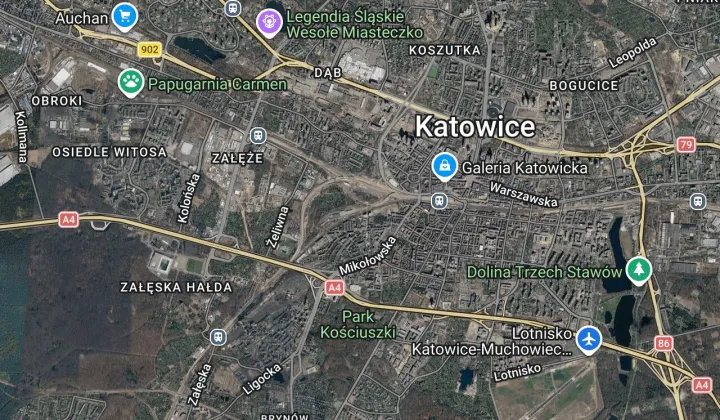 Działka rod Katowice Bogucice, ul. Raciborska