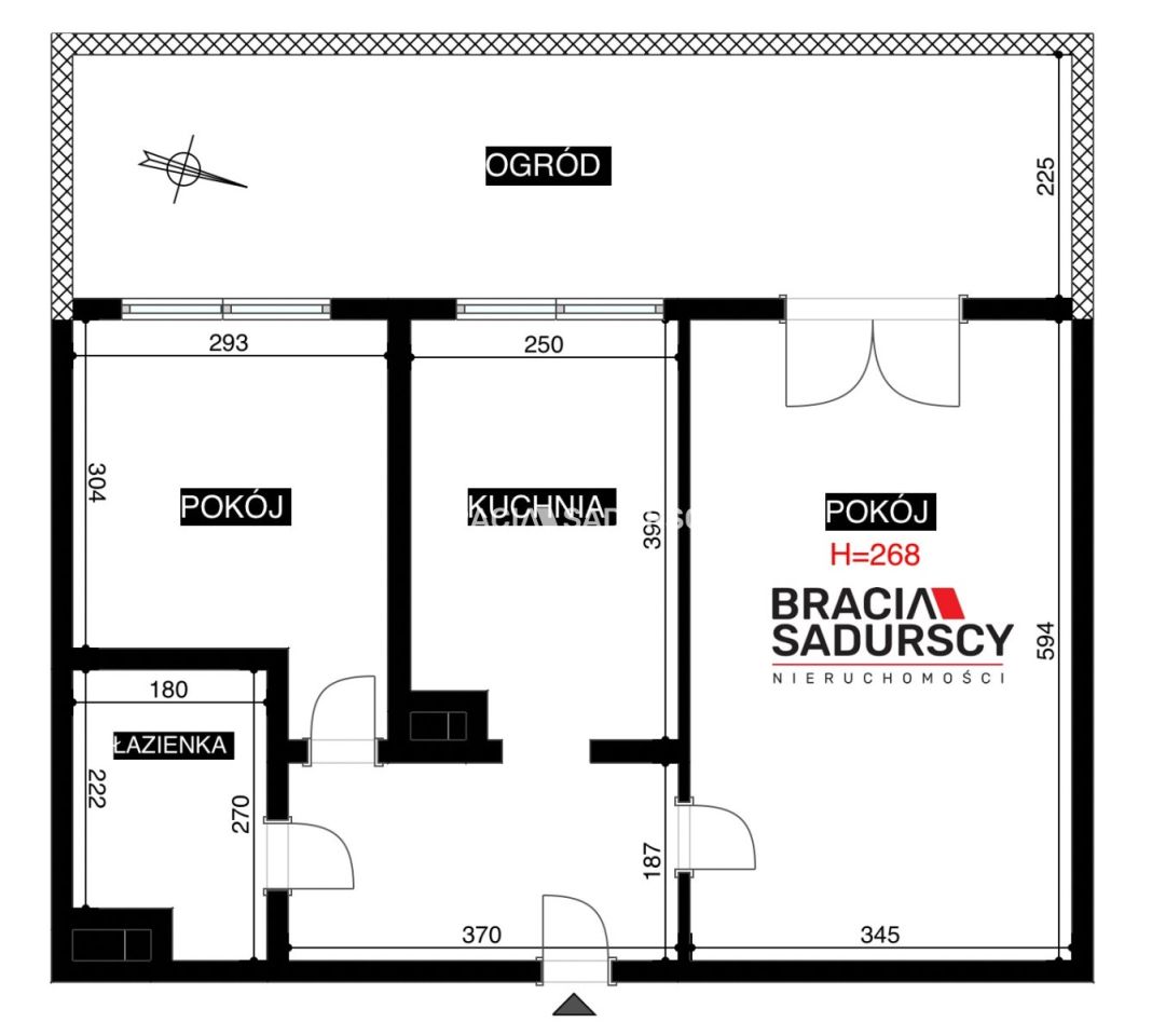 Mieszkanie 2-pokojowe Kraków Podgórze, ul. Myśliwska. Zdjęcie 3