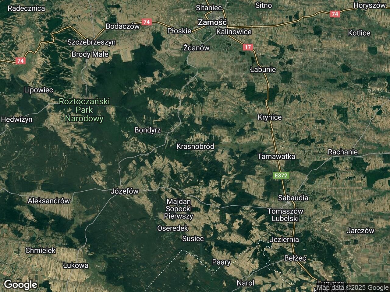 Działka rolno-budowlana Krasnobród, Wąwozy