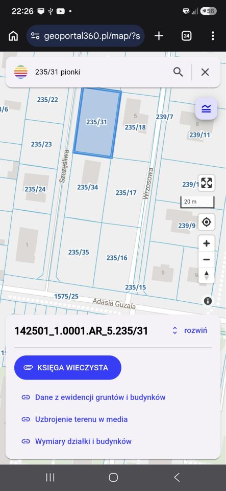 Działka budowlana Pionki Chemiczna, ul. Szczęśliwa. Zdjęcie 7