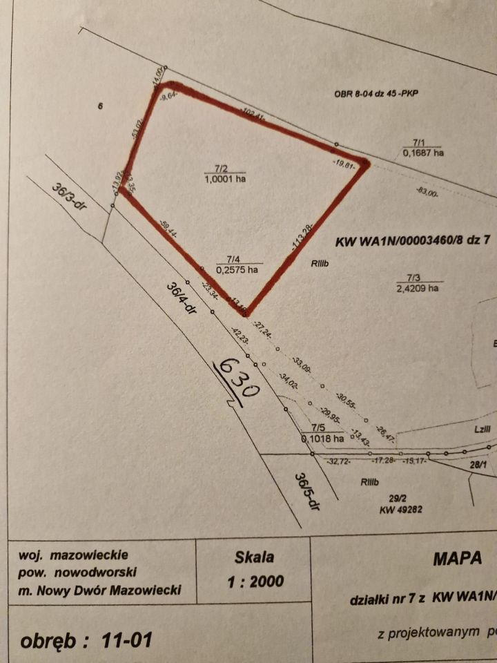 Działka inwestycyjna Nowy Dwór Mazowiecki Kępa Nowodworska, ul. Wojska Polskiego. Zdjęcie 2