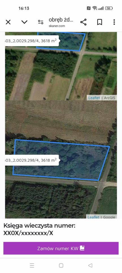 Działka rolna Żdżar