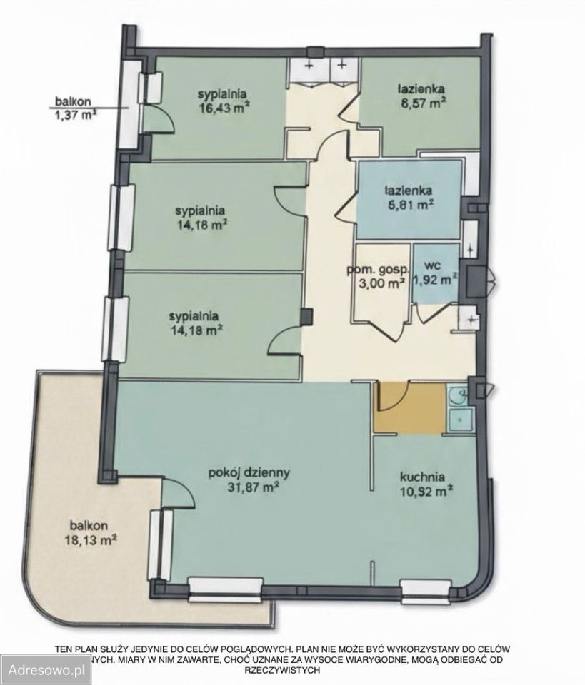 Mieszkanie 4-pokojowe Warszawa Mokotów, ul. Fregaty. Zdjęcie 19