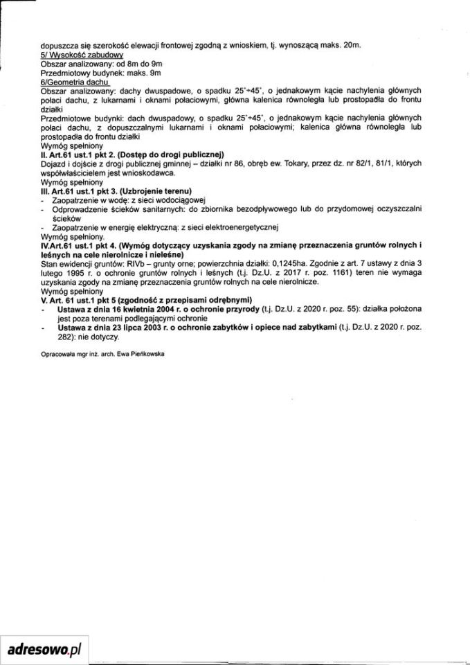 Działka budowlana Tokary, ul. Zbożowa. Zdjęcie 7