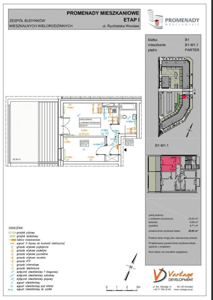 Mieszkanie 2-pokojowe Wrocław Śródmieście, ul. Antoniego Słonimskiego. Zdjęcie 7