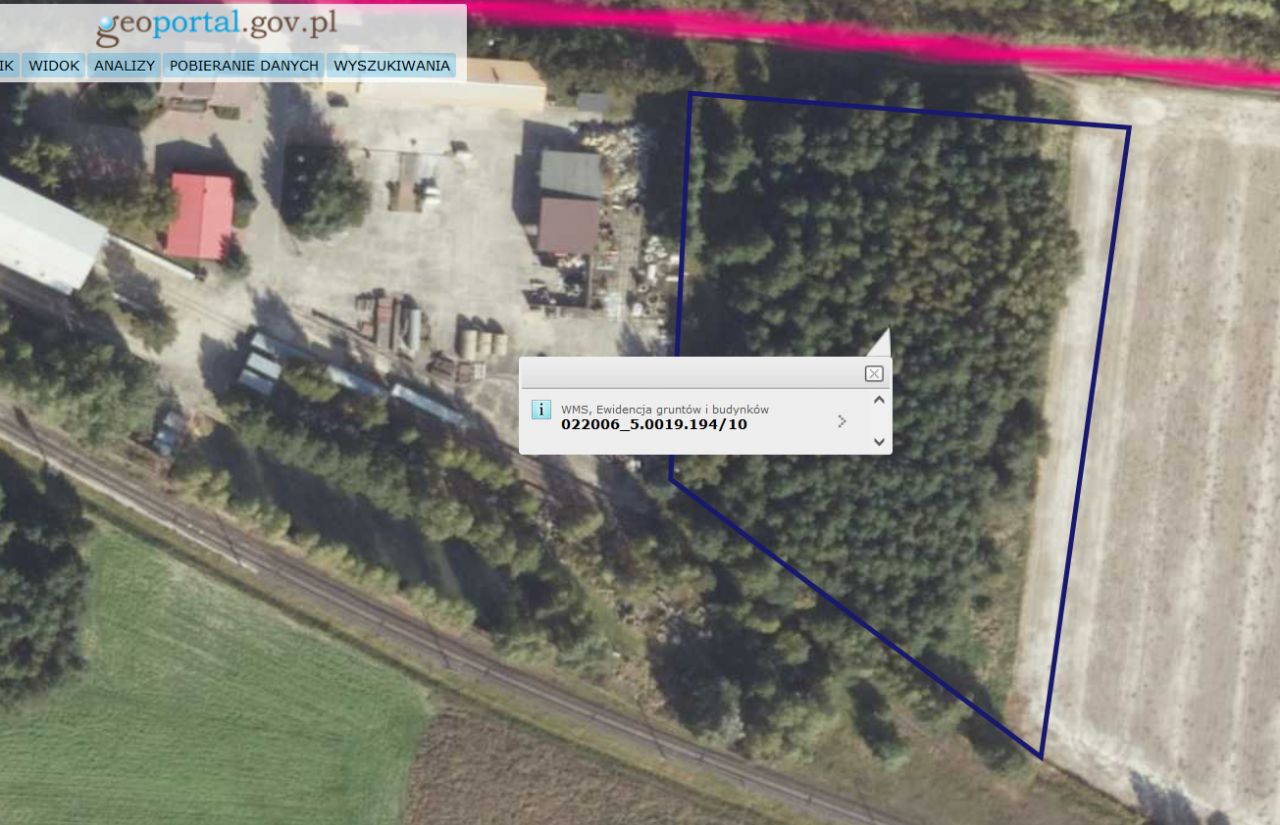 Działka rolna Łapczyce. Zdjęcie 2