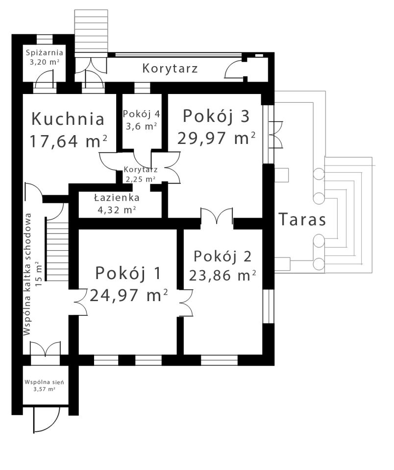 Mieszkanie 4-pokojowe Nowy Targ, ul. Długa. Zdjęcie 20